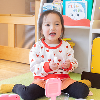 お子様の笑顔